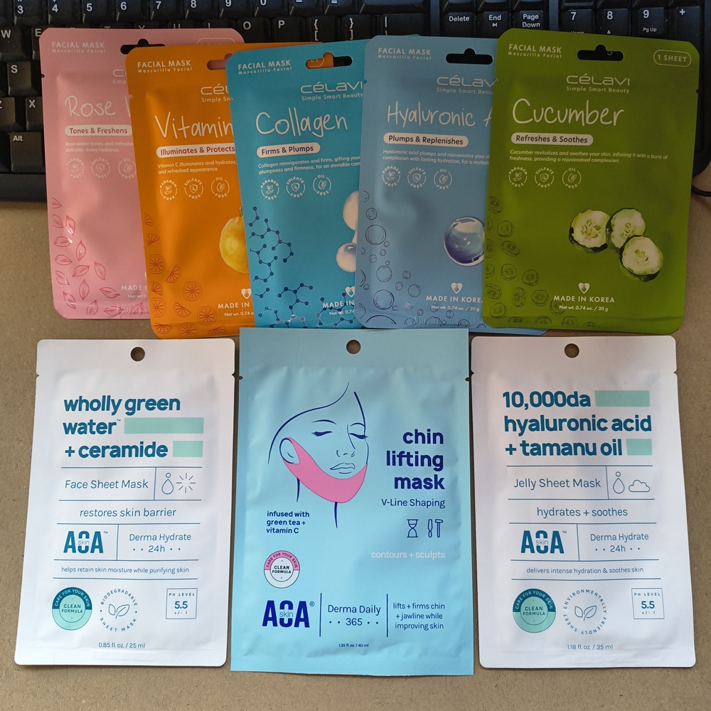 Korean Facial Mask Set - Several Types, Beauty Bundle